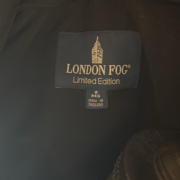 London Fog Black Trench Coat with Removable inner Liner - Size 8 - Picture 5 of 10